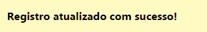 Exemplo de mensagem com o sweetAlert desativado