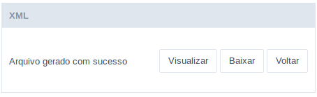 Modo de geração XML