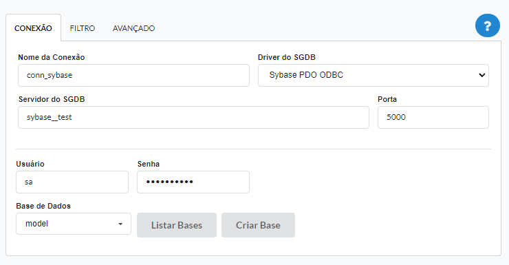 Conexão com o banco de dados