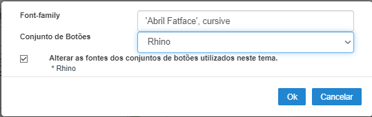 Utilização do Font-family