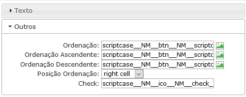 Configurações da Label do bloco