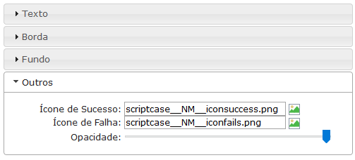 Outras Configurações dos objetos onFocus da linha da barra de ferramentas