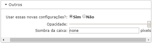 Outras Configurações da Barra de Ferramentas