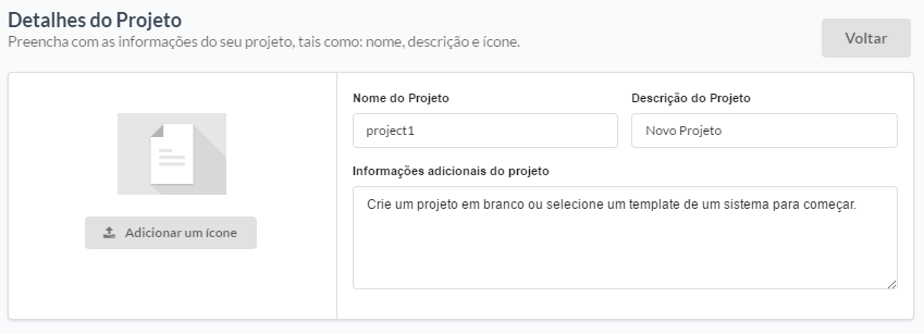 Informações do projeto