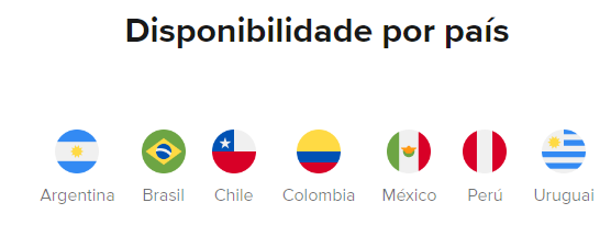 API disponível para utilização em alguns países