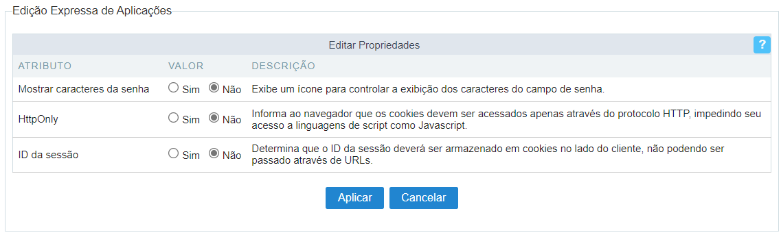 Aplicando alterações selecionadas