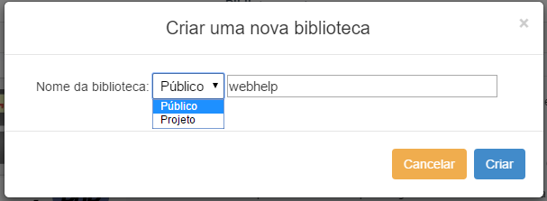 Criando uma biblioteca externa - nível de acesso e nome