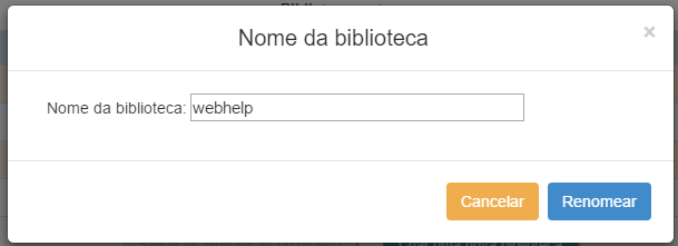 Renomeando uma biblioteca