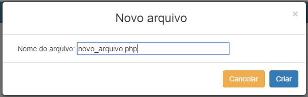 Criando um novo arquivo